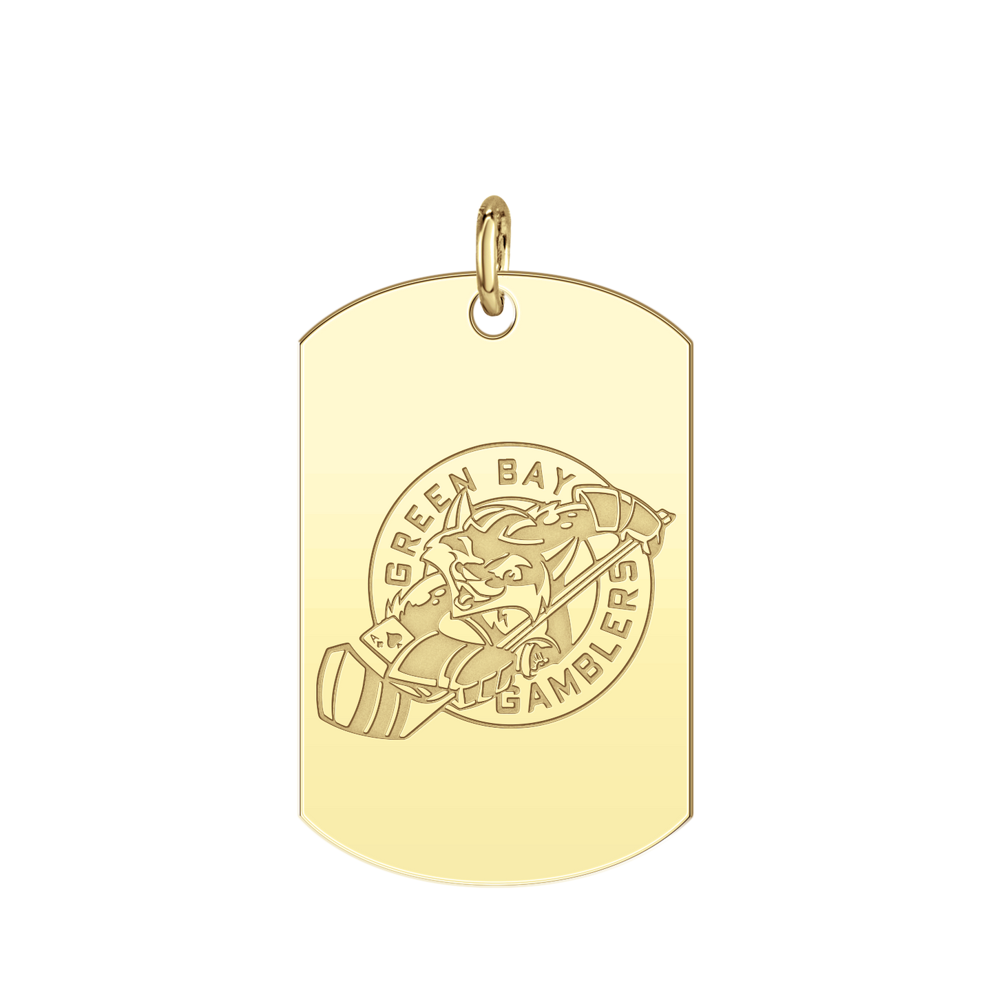 Green Bay Gamblers Logo Tag Large