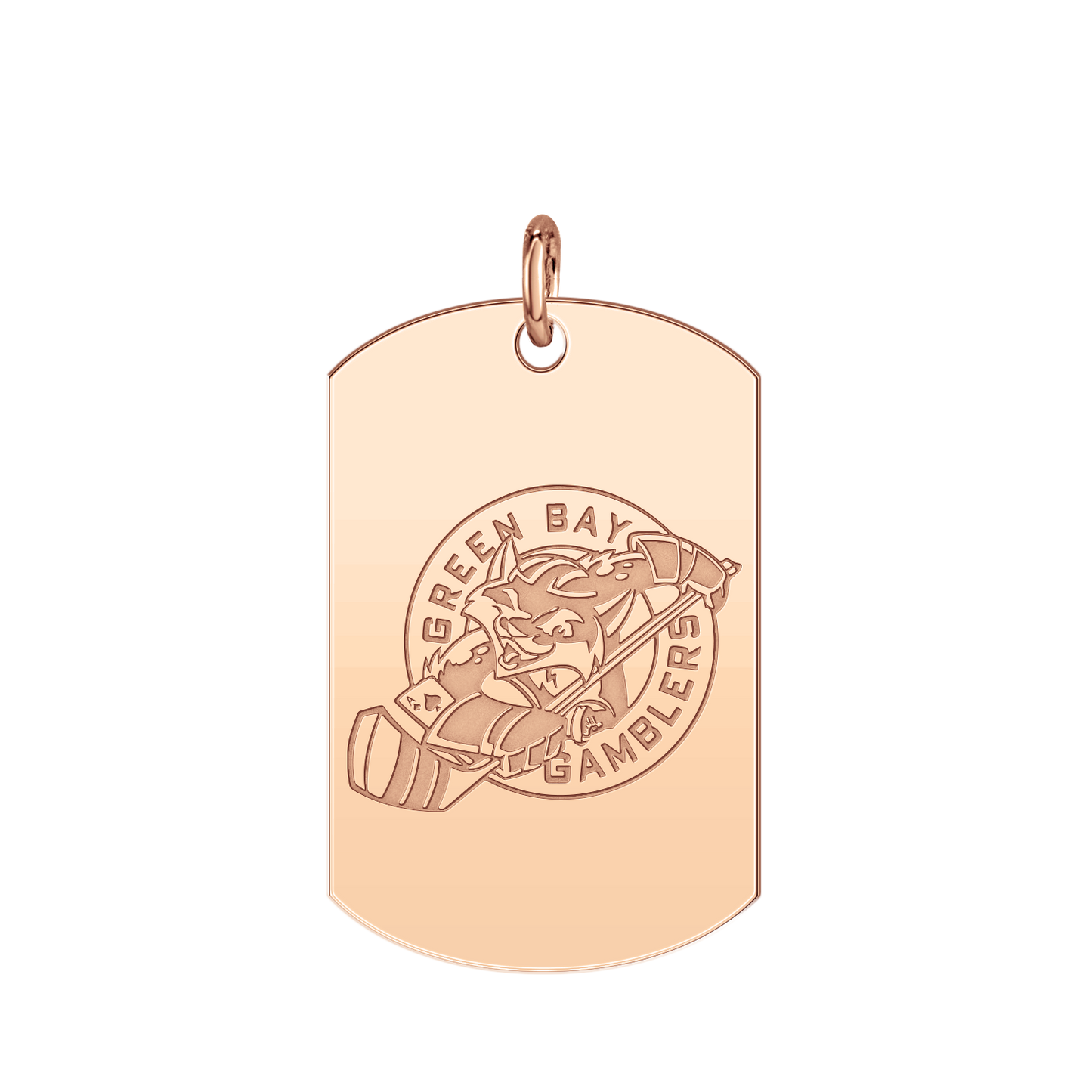 Green Bay Gamblers Logo Tag Large