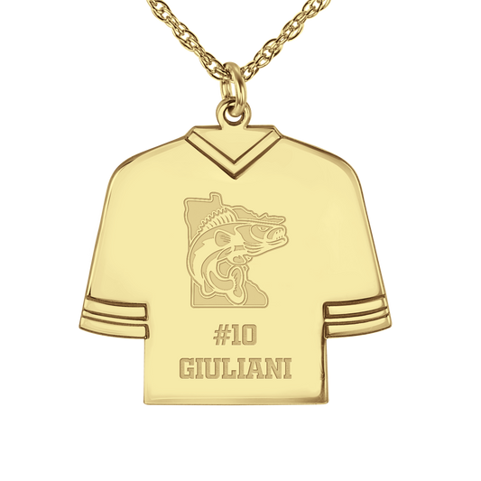 Minnesota Walleye Hockey Jersey Pendant