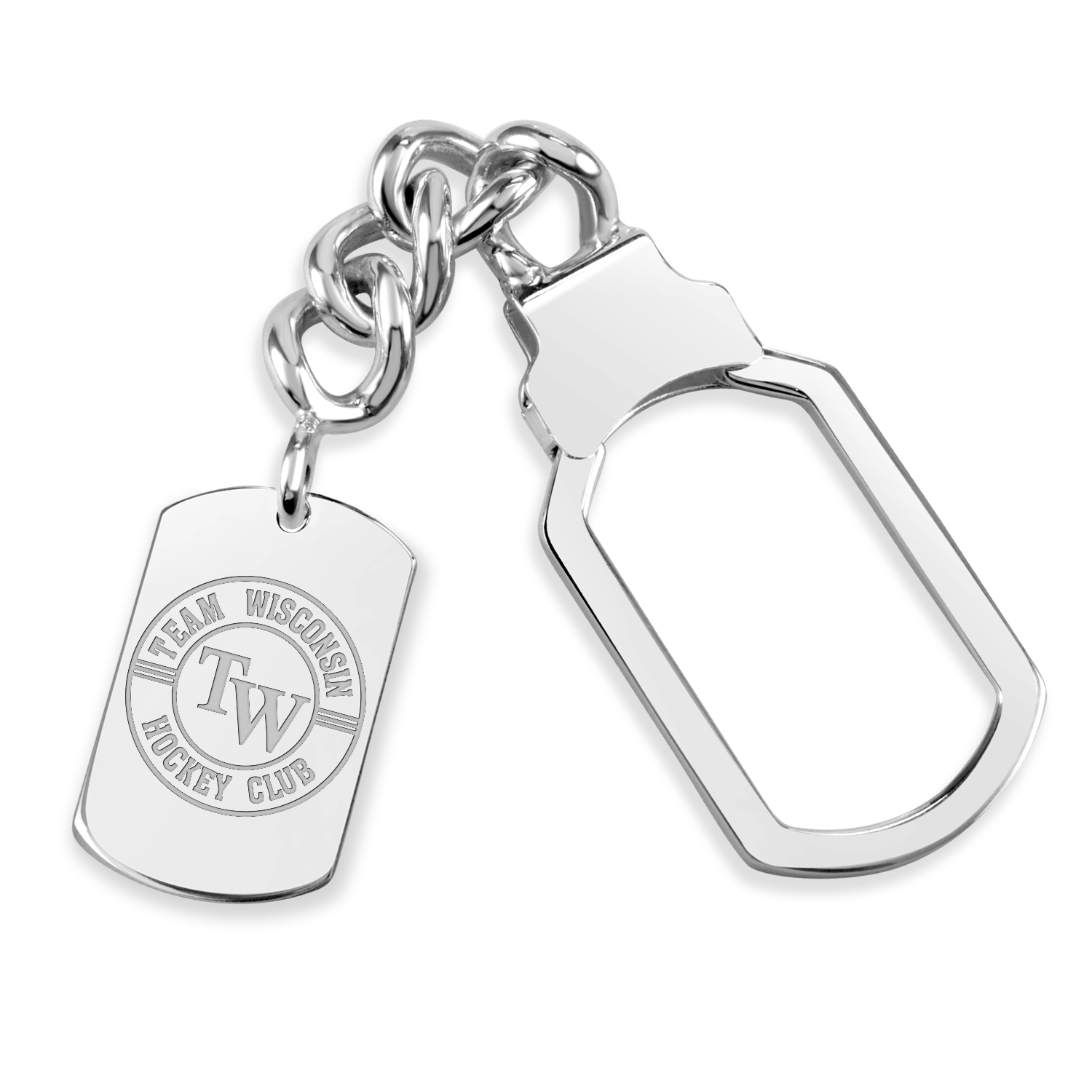 Team Wisconsin Tag Tension Key Chain
