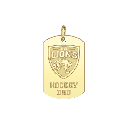 LA Lions Hockey Dad Tag