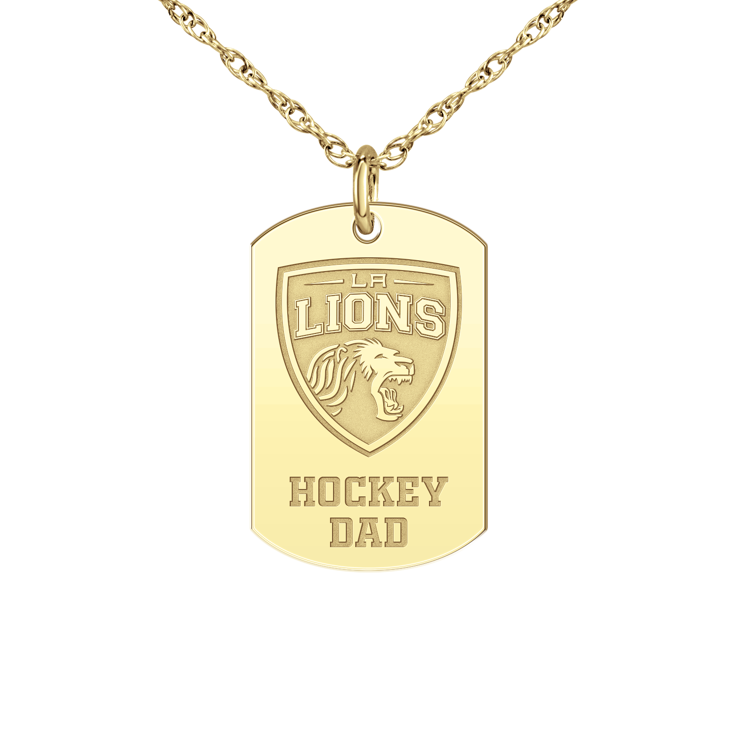 LA Lions Hockey Dad Tag