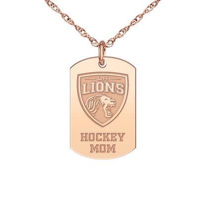 LA Lions Hockey Mom Tag