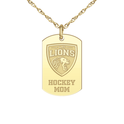 LA Lions Hockey Mom Tag