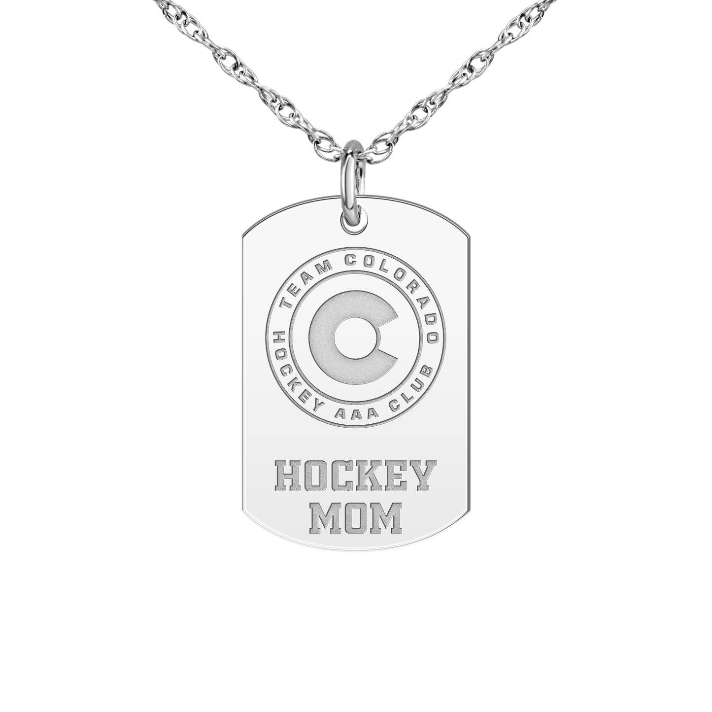 Team Colorado Hockey Mom Tag