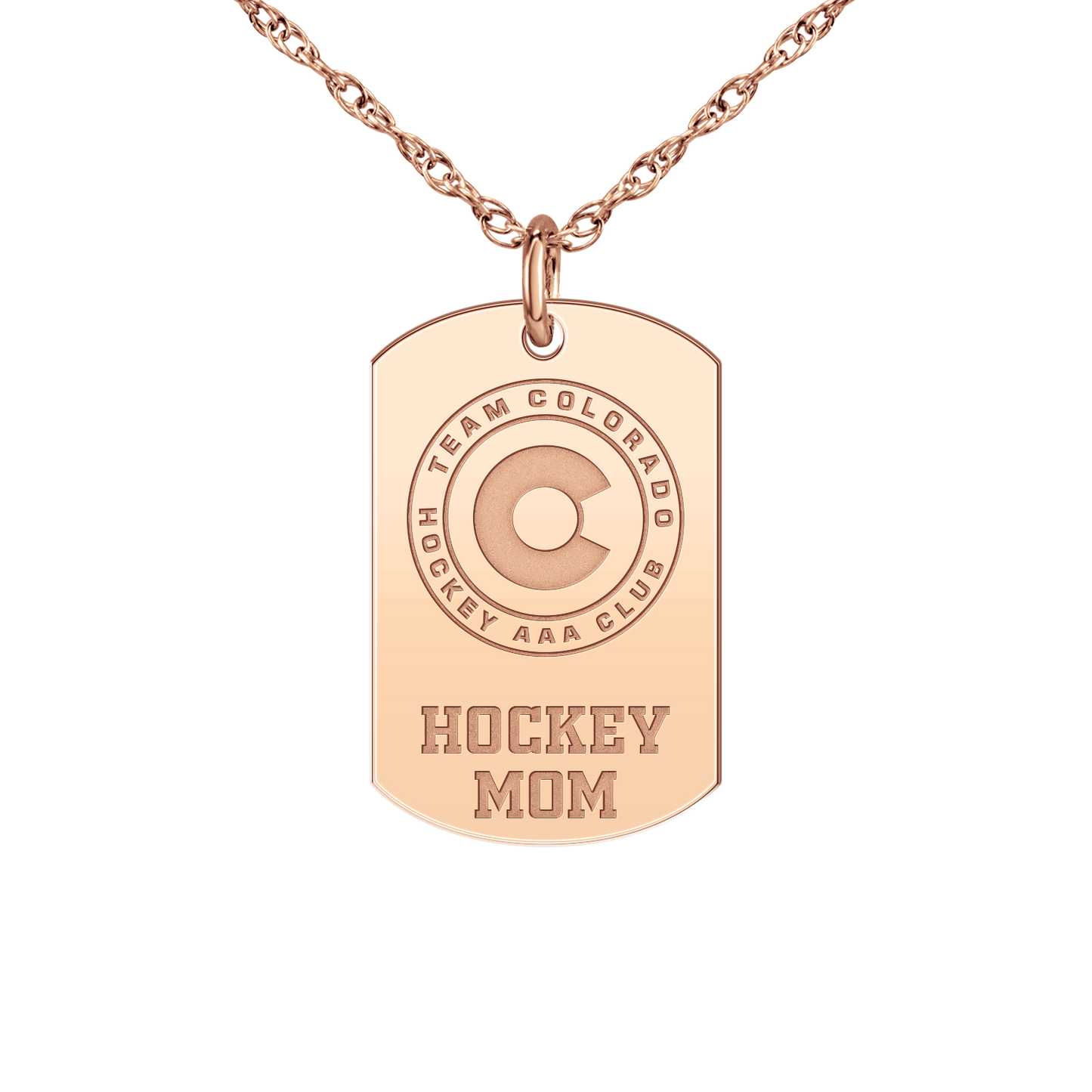 Team Colorado Hockey Mom Tag