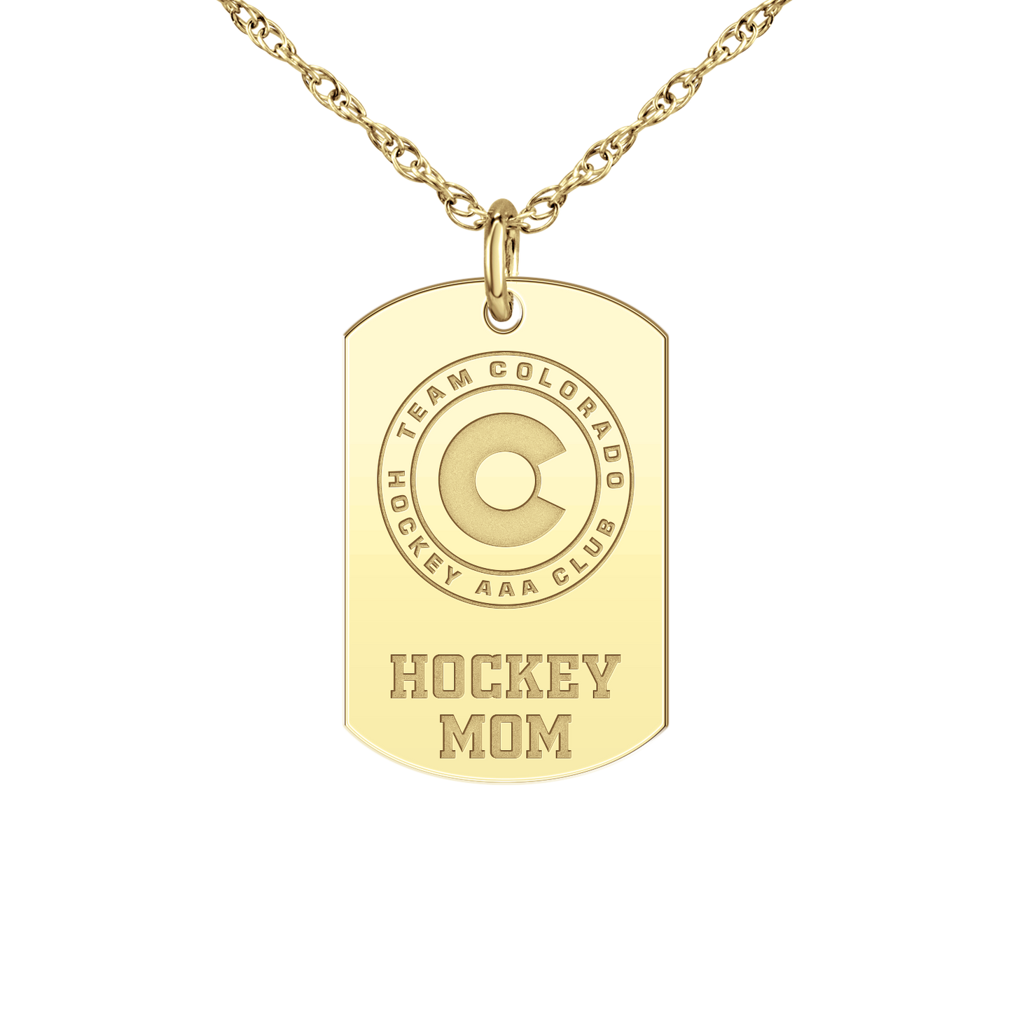 Team Colorado Hockey Mom Tag