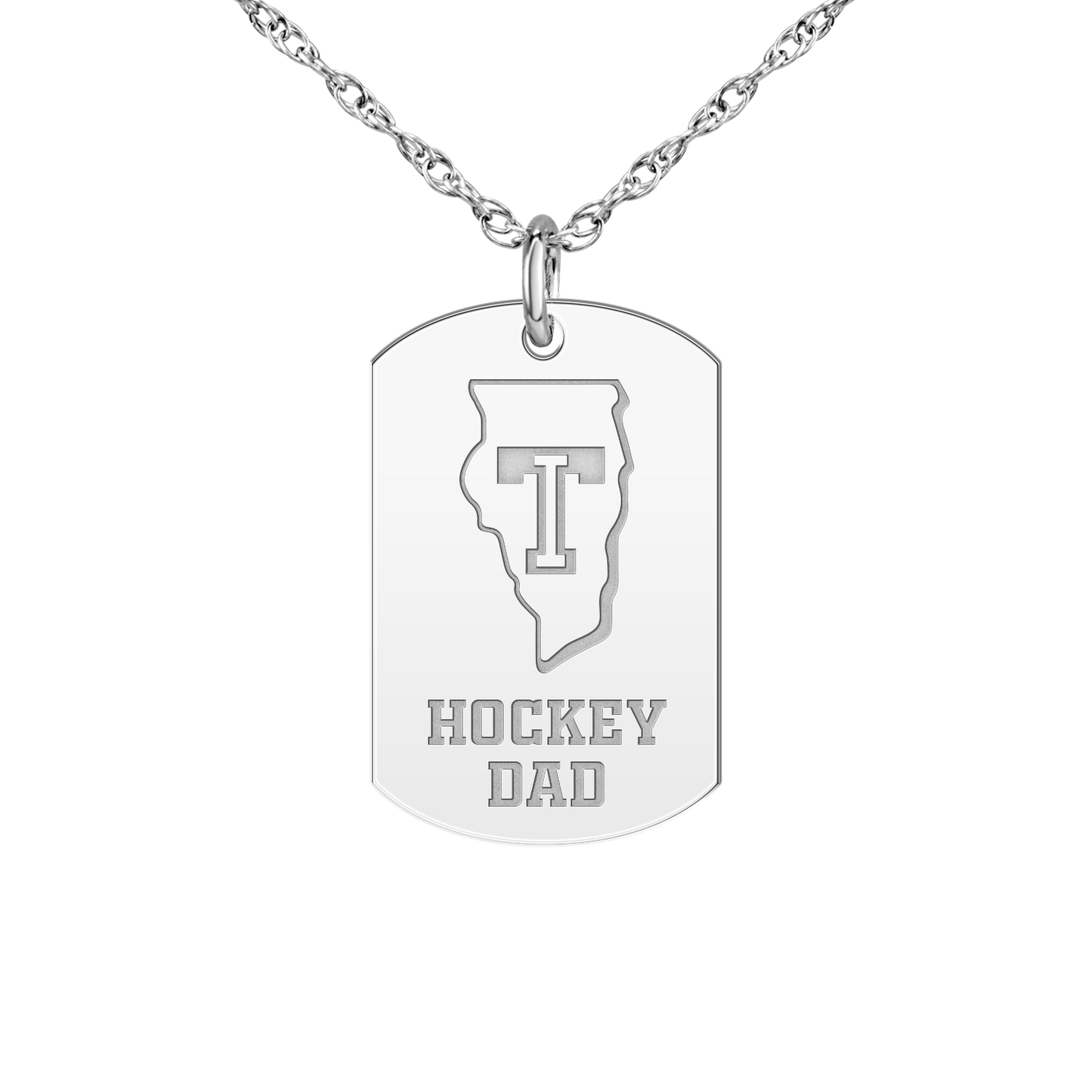 Team Illinois Hockey Dad Tag