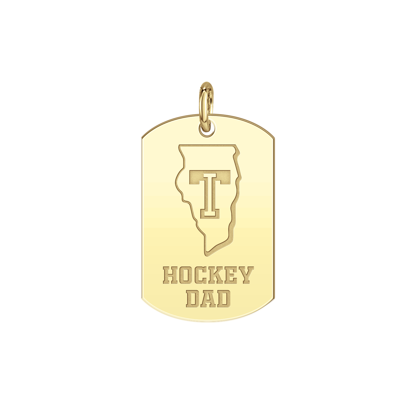 Team Illinois Hockey Dad Tag