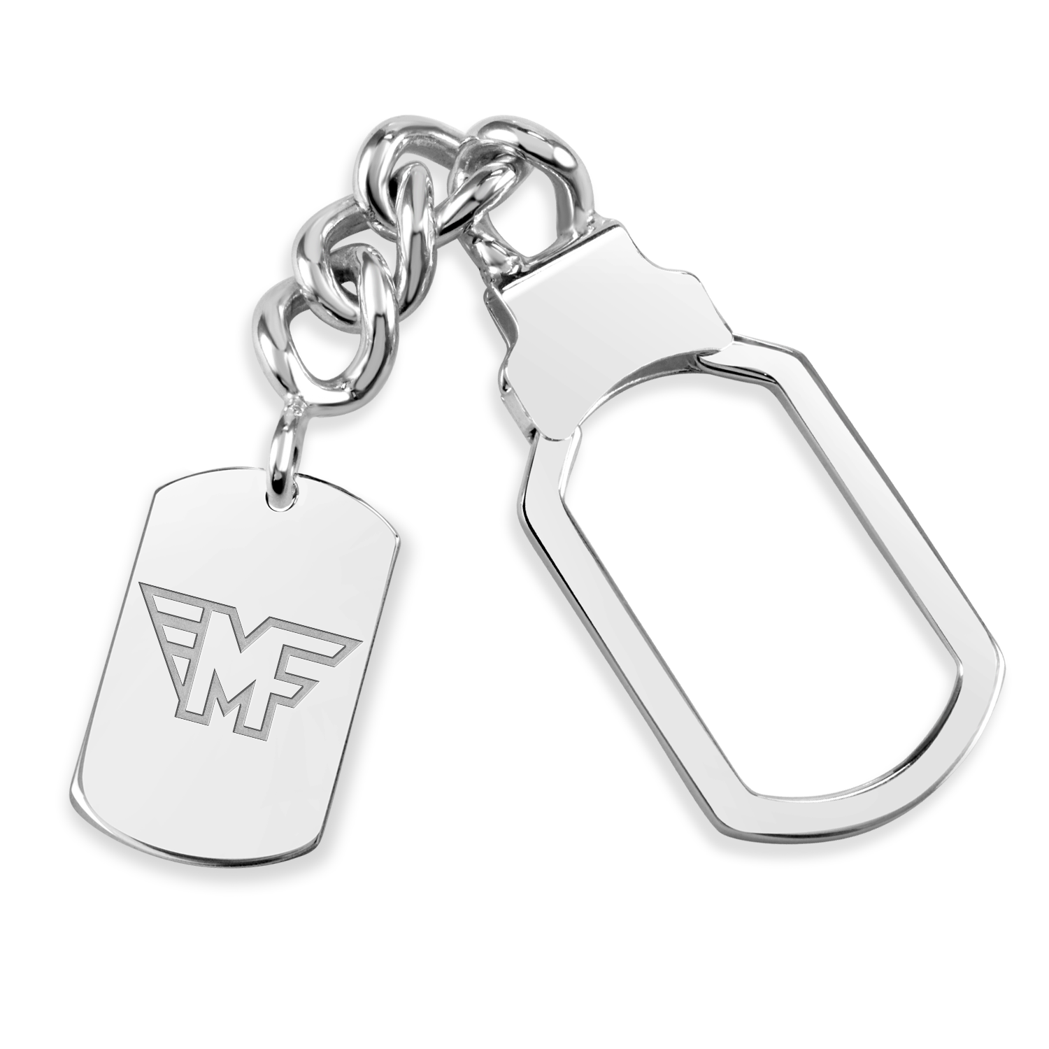 Mid Fairfield Tag Tension Key Chain