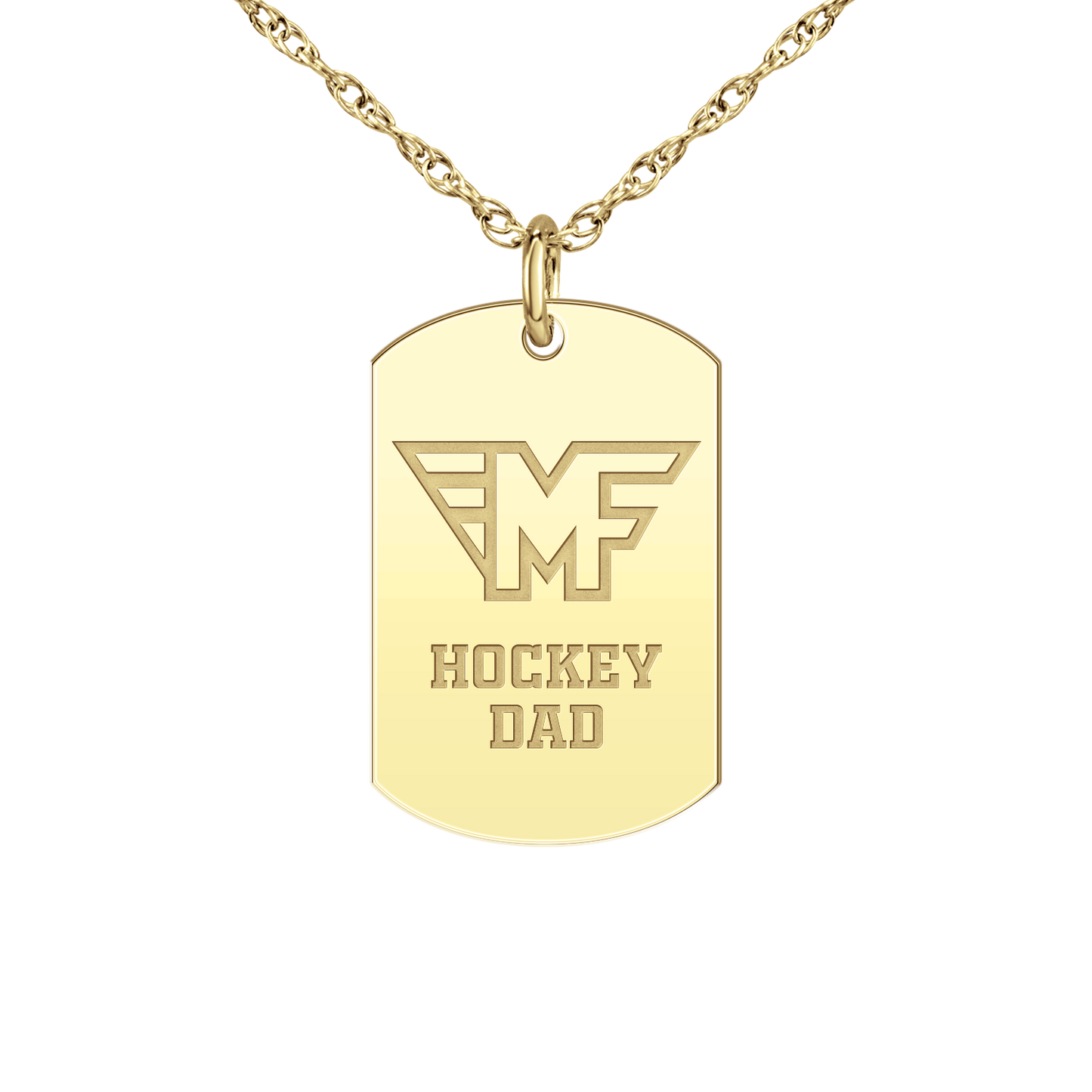 Mid Fairfield Hockey Dad Tag
