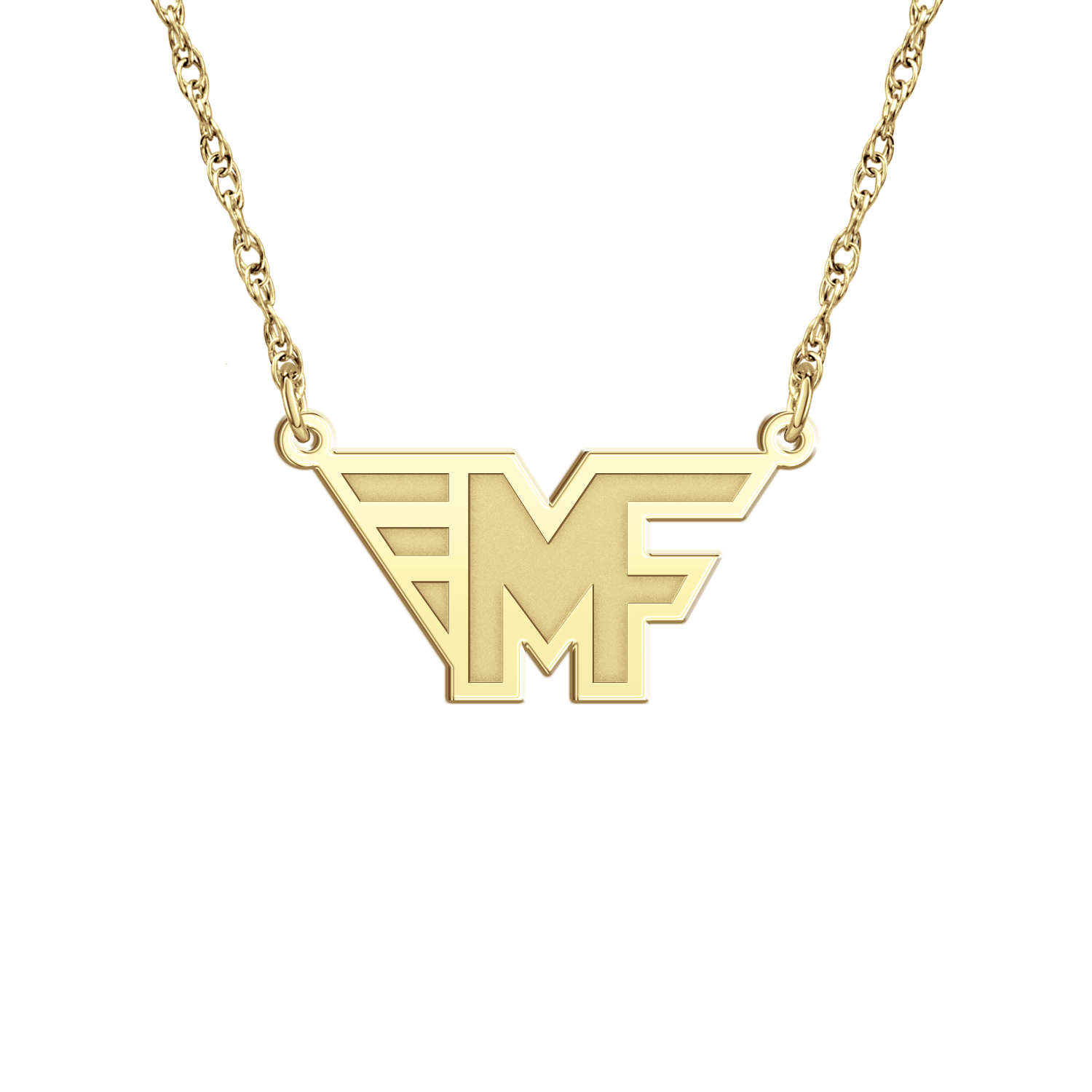 Mid Fairfield Signature Logo Necklace