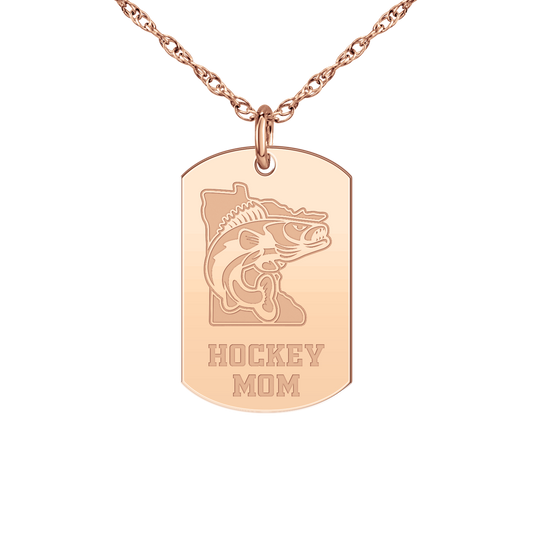 Minnesota Walleye Hockey Mom Tag