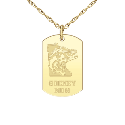 Minnesota Walleye Hockey Mom Tag