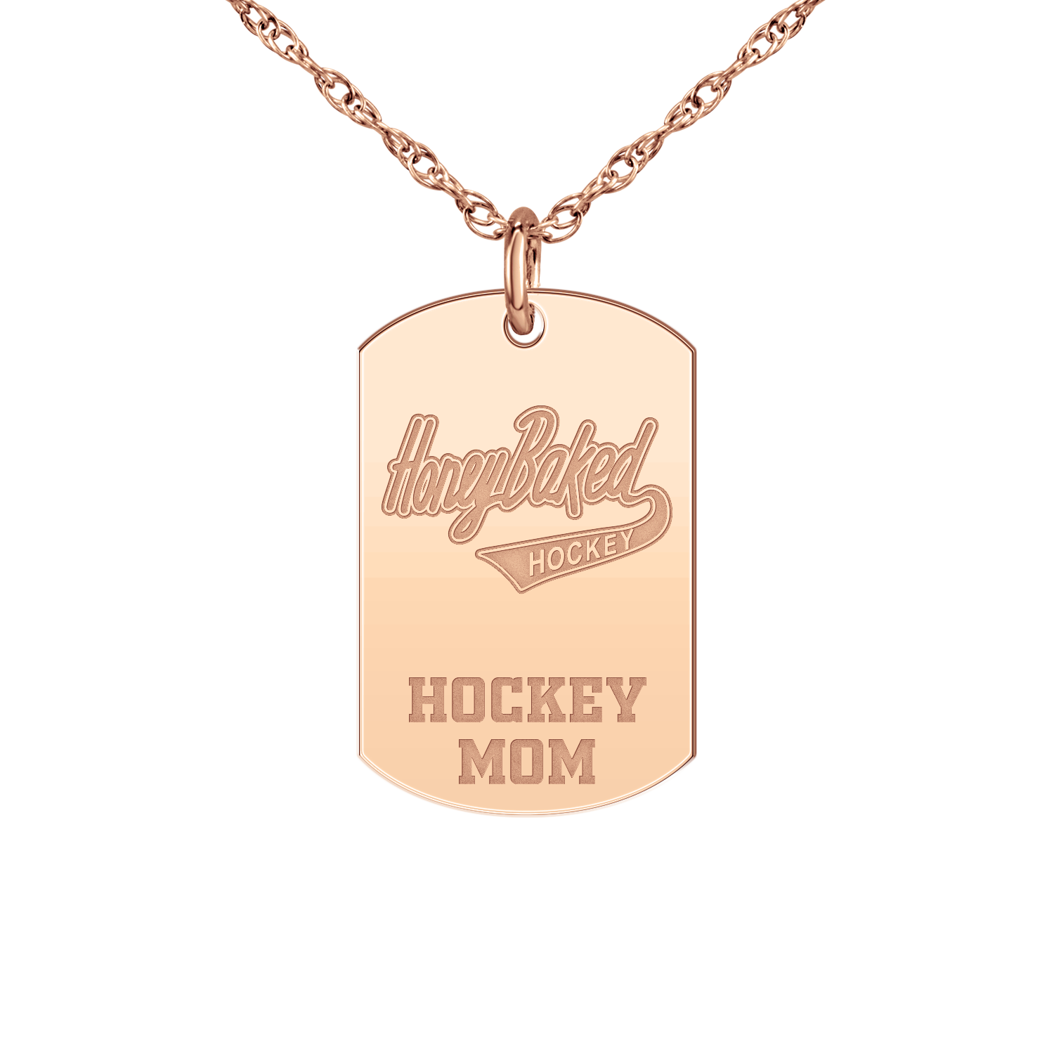 Honey Baked Hockey Hockey Mom Tag