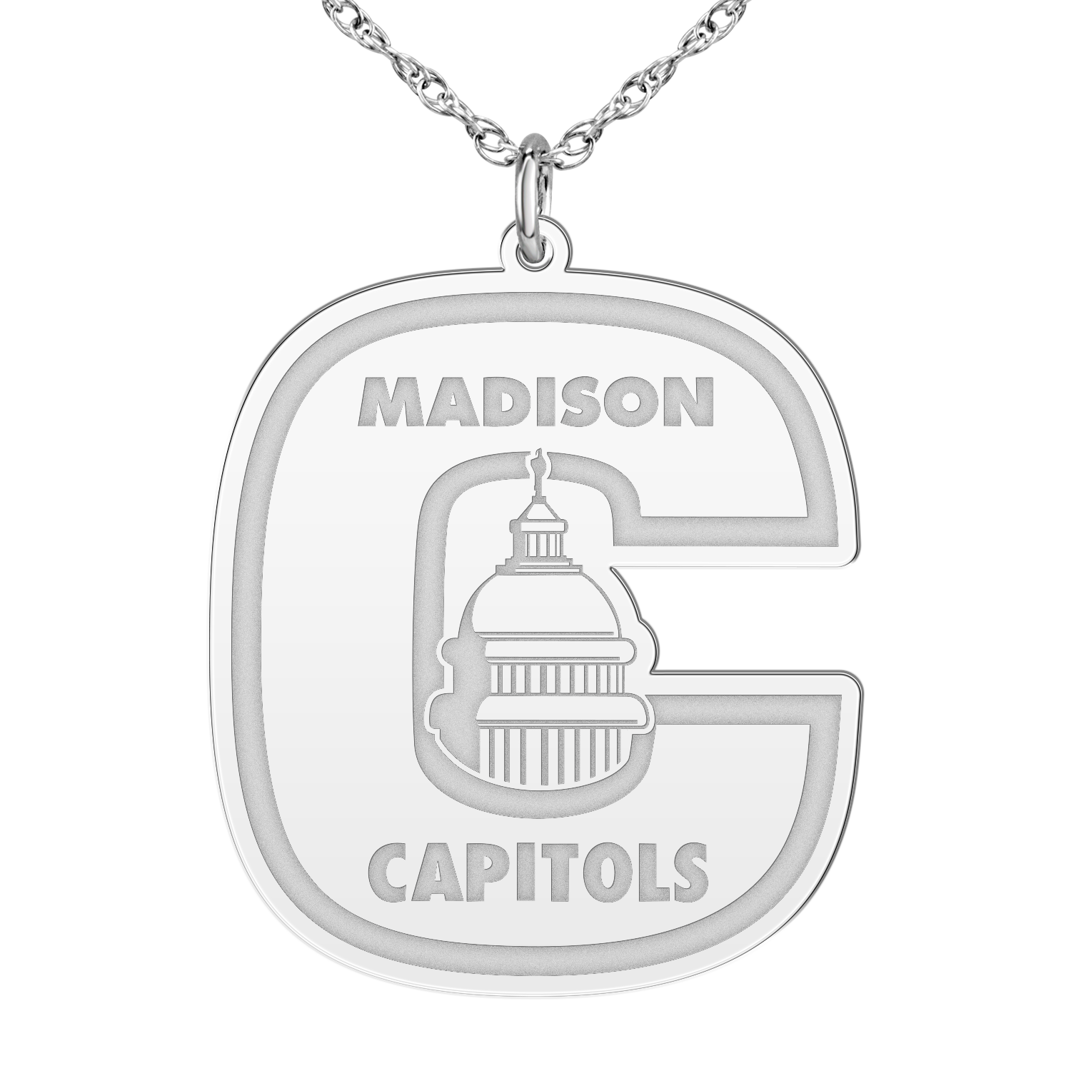 Madison Capitols Youth Hockey XL Logo Pendant