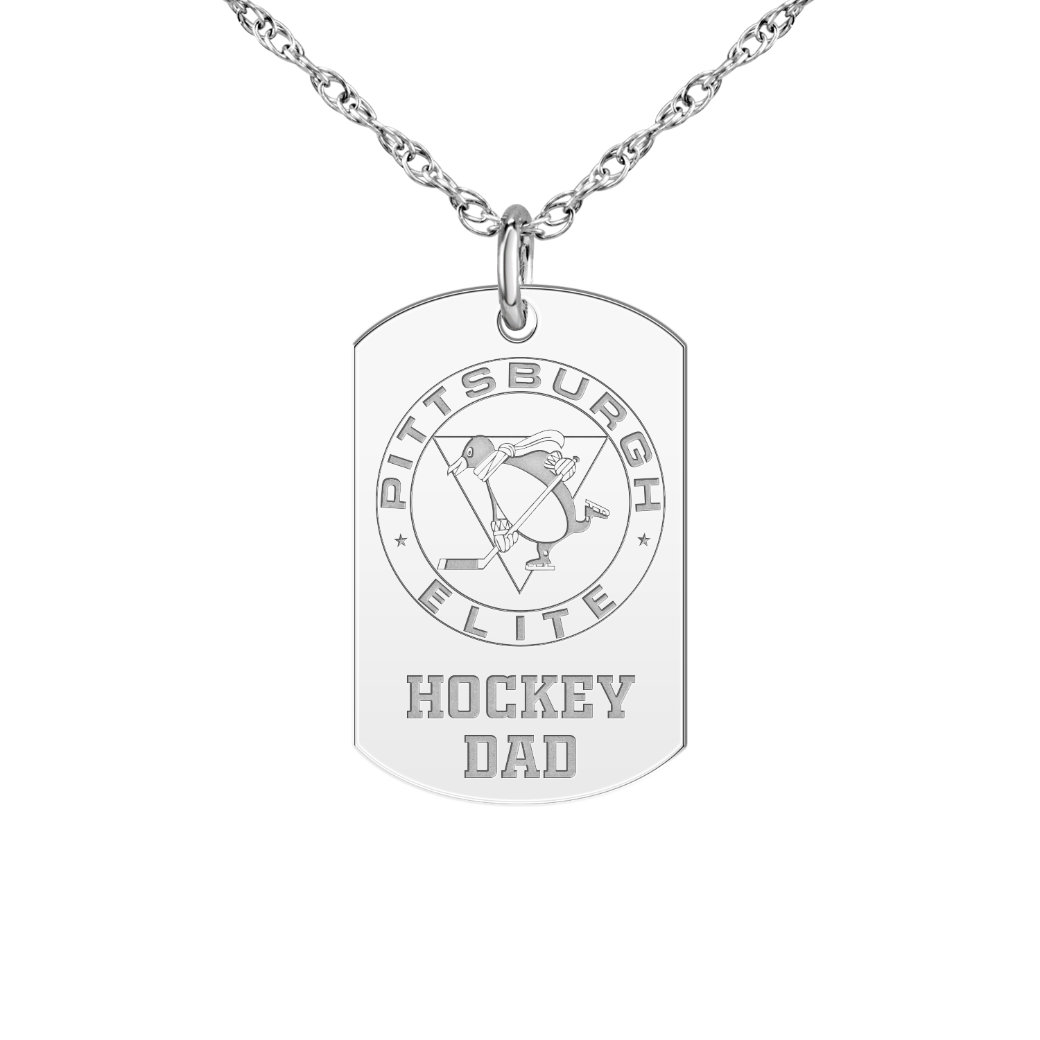 Pittsburgh Elite Hockey Dad Tag
