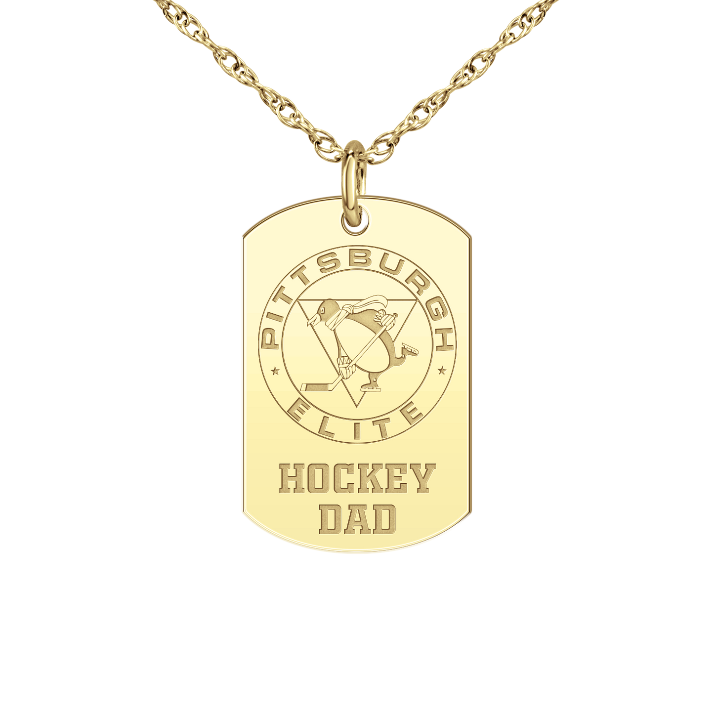 Pittsburgh Elite Hockey Dad Tag