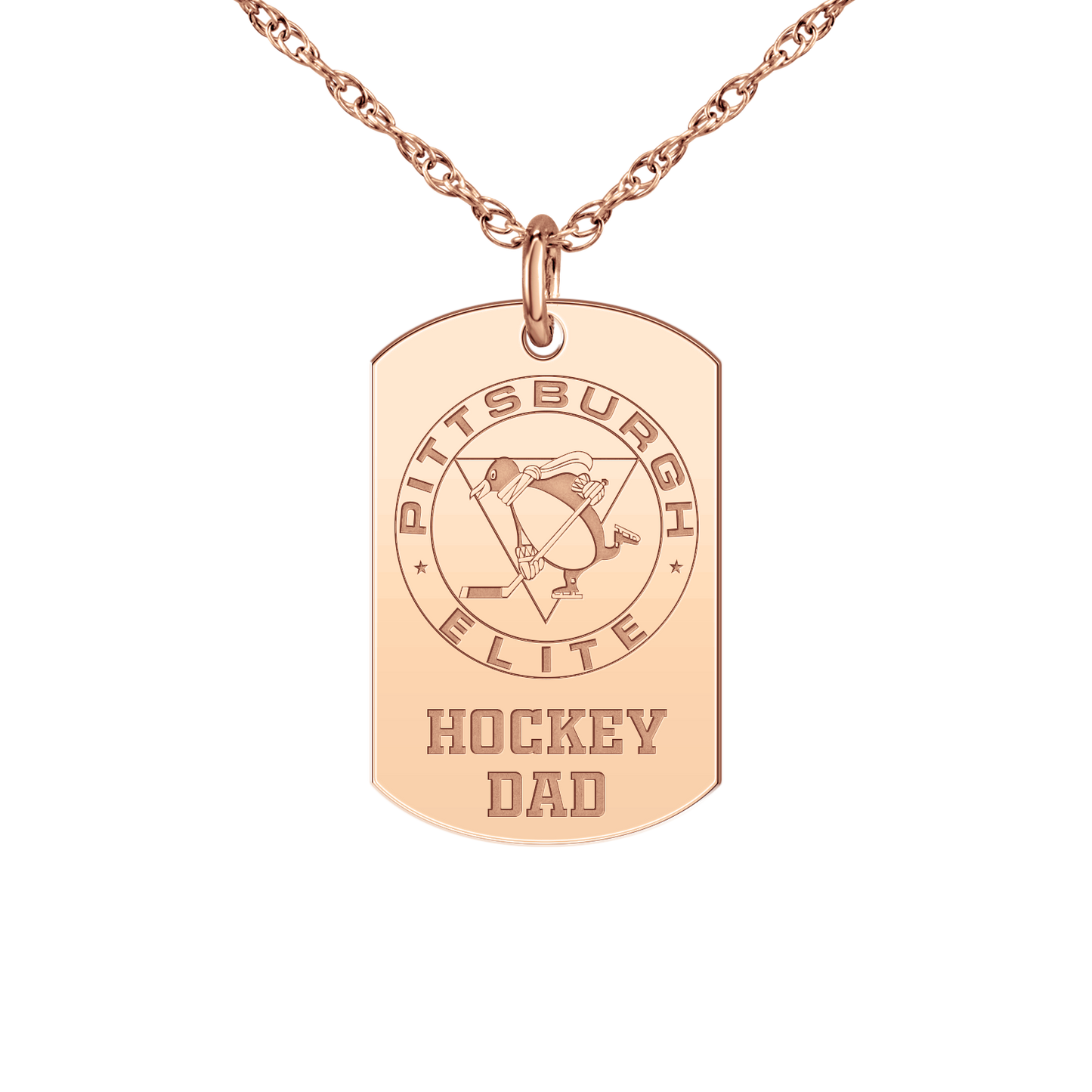 Pittsburgh Elite Hockey Dad Tag