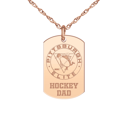 Pittsburgh Elite Hockey Dad Tag