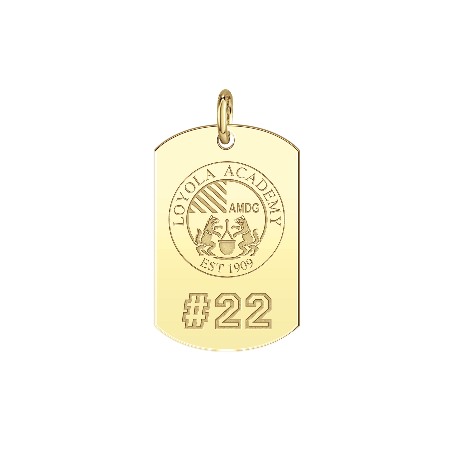 Loyola Academy Seal Players Tag Small