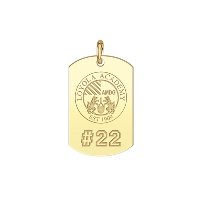 Loyola Academy Seal Players Tag Small