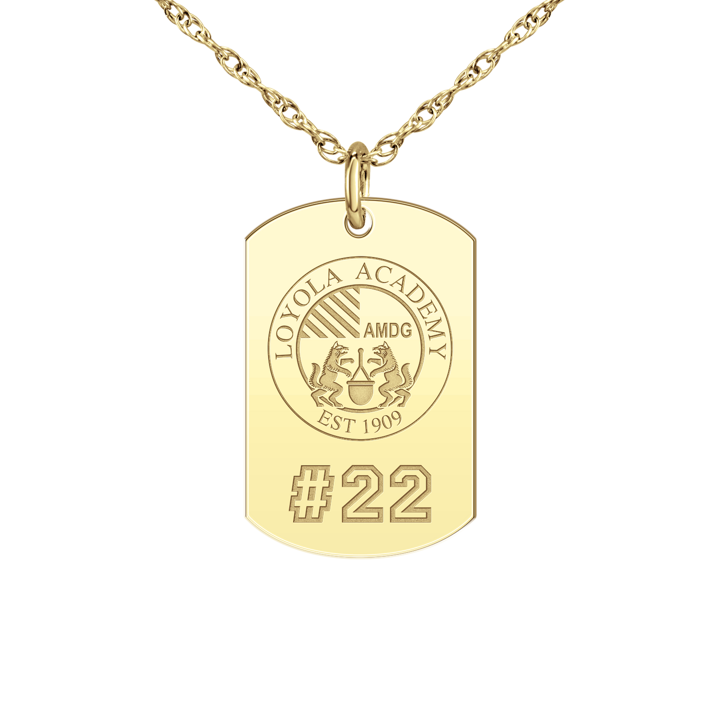 Loyola Academy Seal Players Tag Small