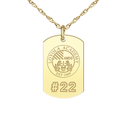 Loyola Academy Seal Players Tag Small