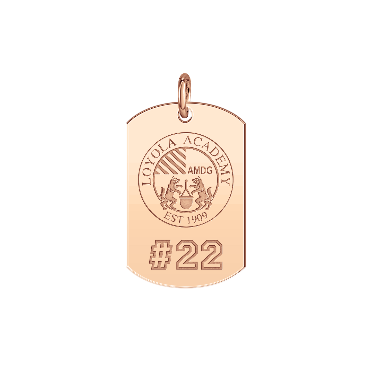 Loyola Academy Seal Players Tag Small