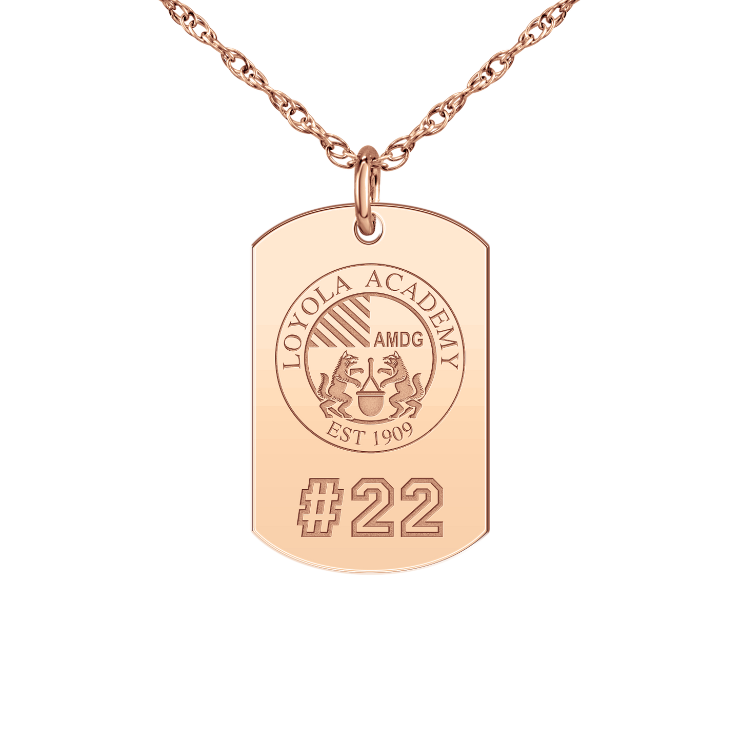 Loyola Academy Seal Players Tag Small