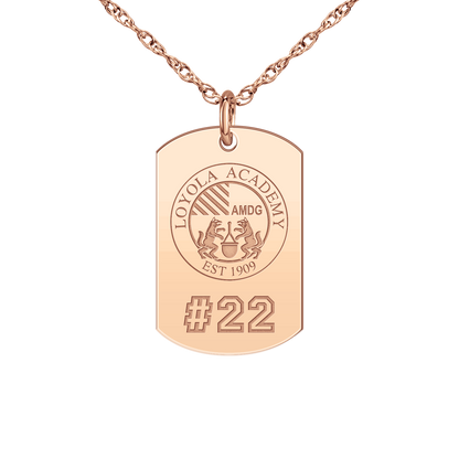 Loyola Academy Seal Players Tag Small