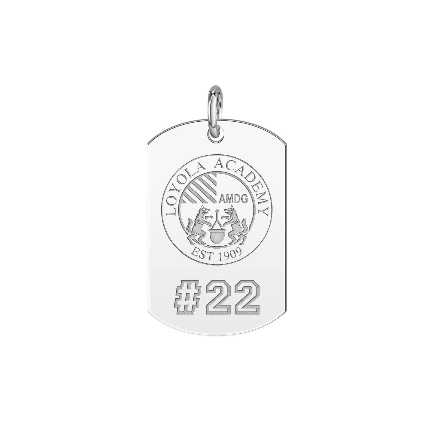Loyola Academy Seal Players Tag Small