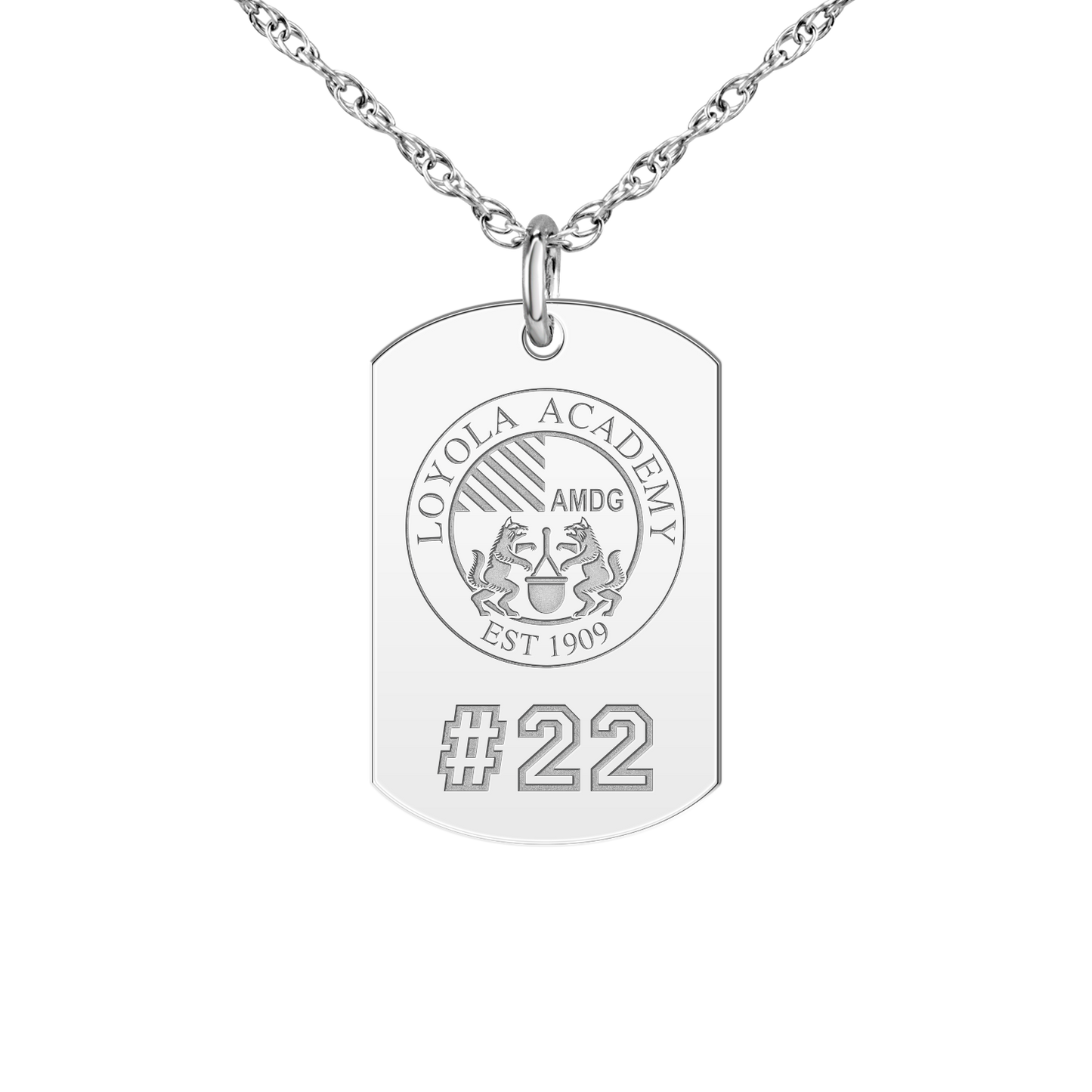 Loyola Academy Seal Players Tag Small