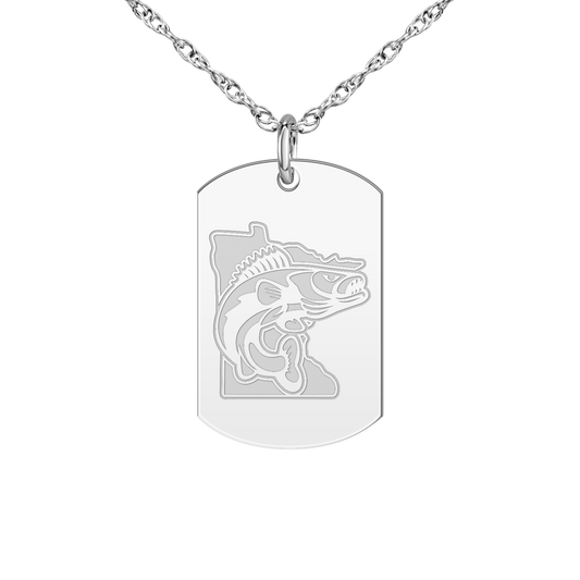 Minnesota Walleye Signature Tag Small