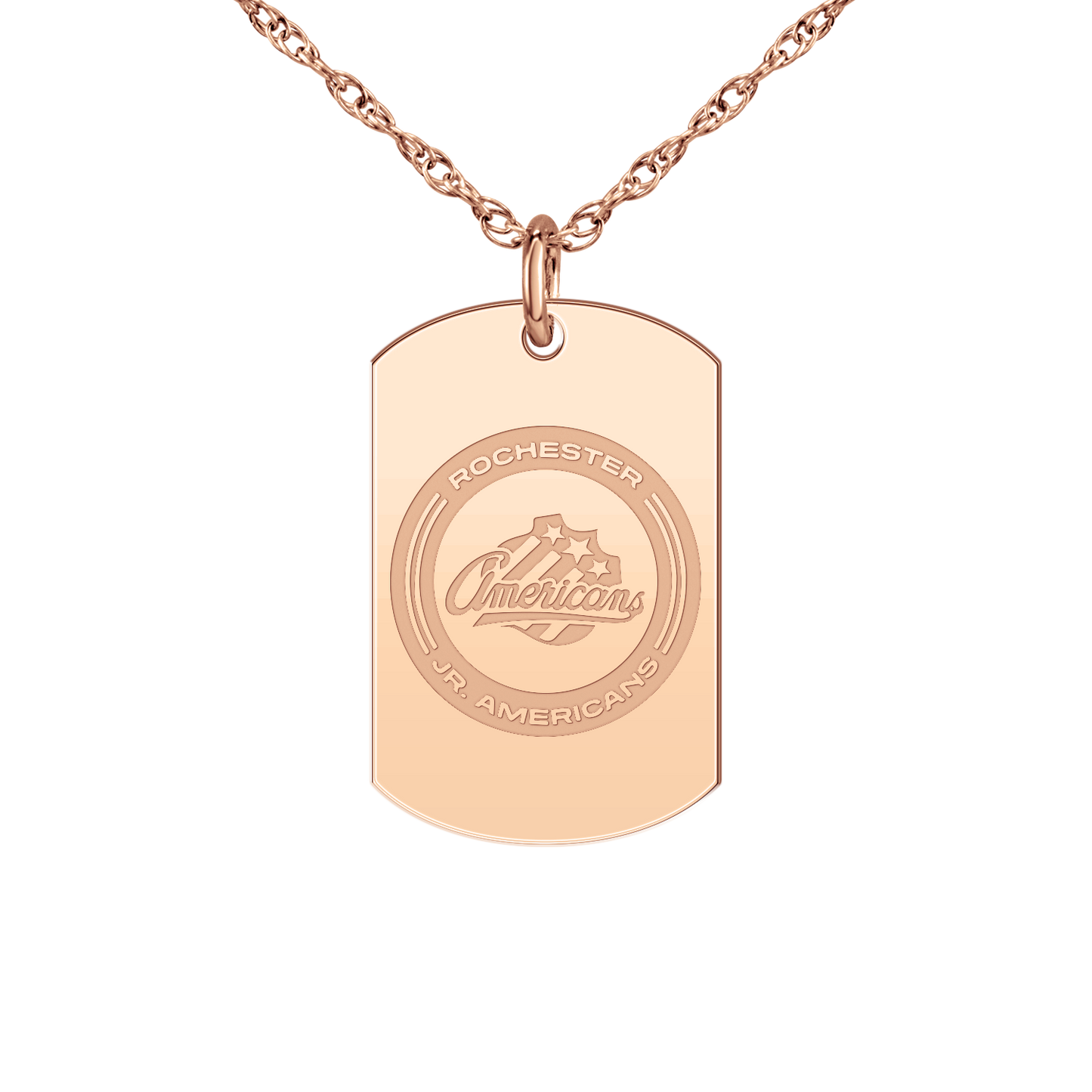 Rochester Jr. Americans Signature Tag Small