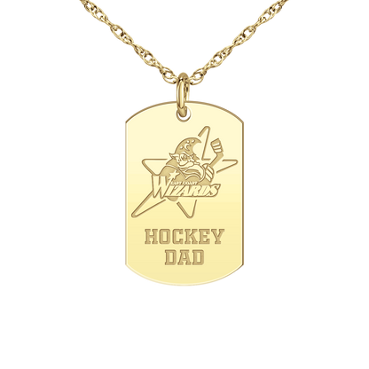 East Coast Wizards Hockey Dad Tag