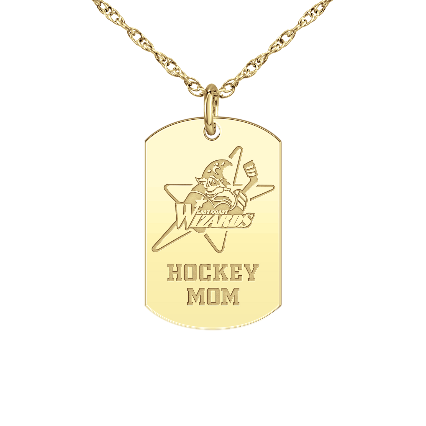 East Coast Wizards Hockey Mom Tag