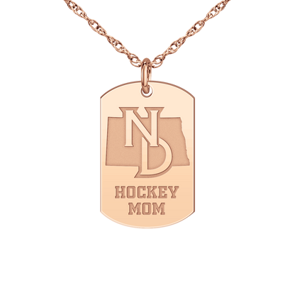North Dakota Hockey Mom Tag