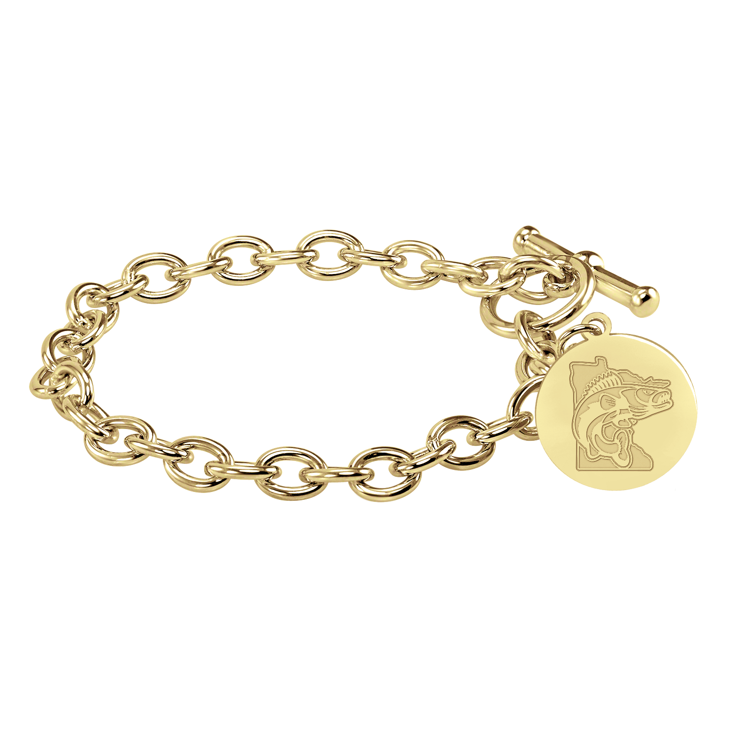 Minnesota Walleye Logo Toggle Bracelet