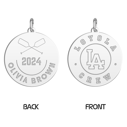 Loyola Academy Crew Disc Key Chain