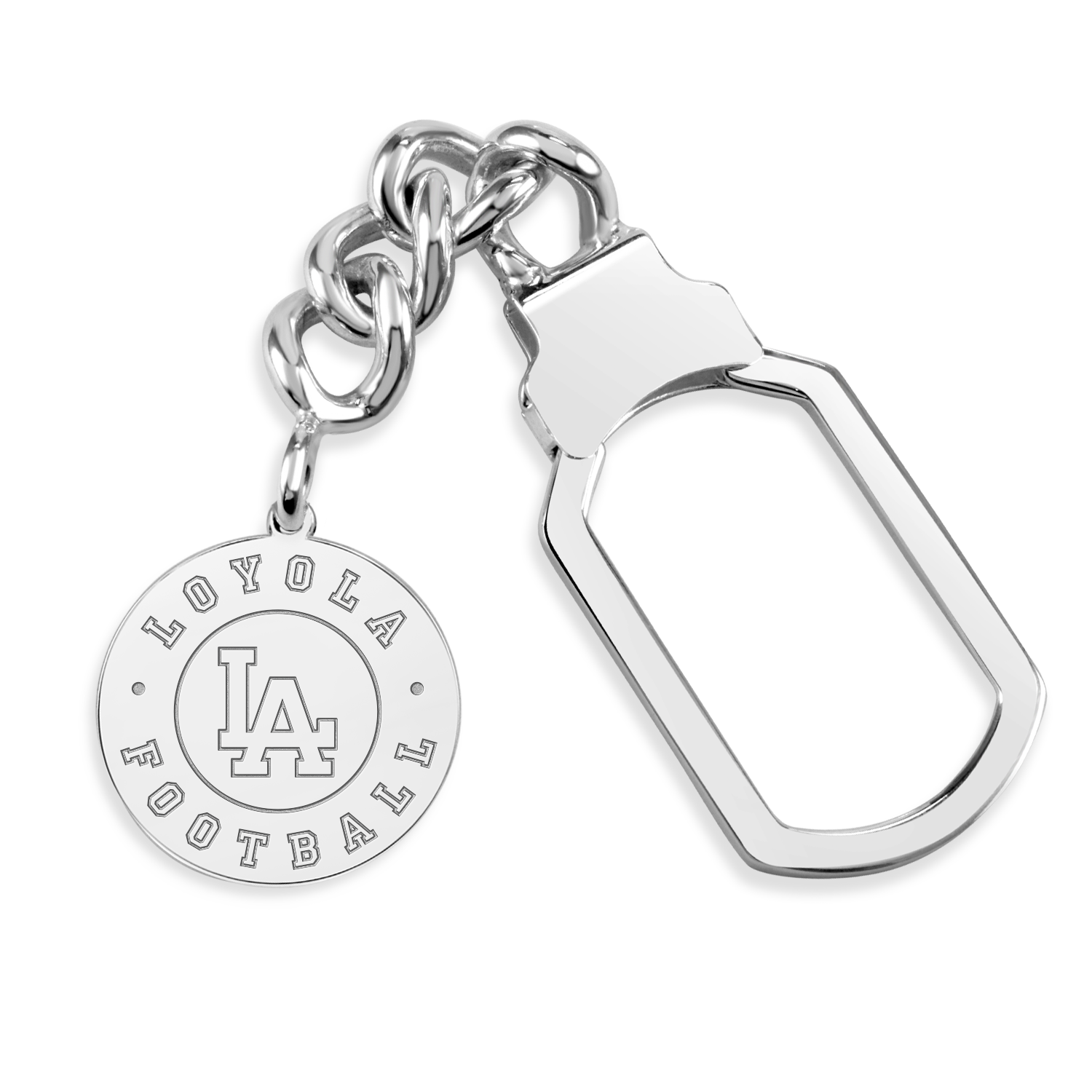 Loyola Academy Football Disc Tension Key Chain