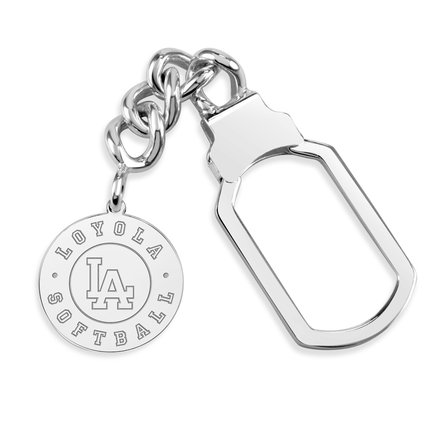 Loyola Academy Softball Disc Tension Key Chain