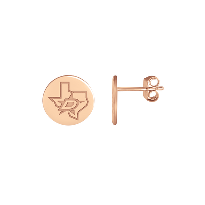 Dallas Stars Logo Disc Earrings