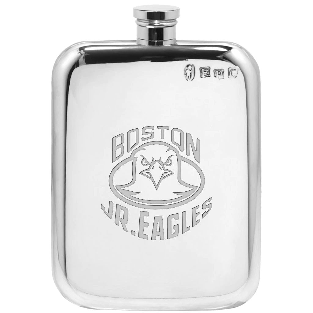 Boston Jr Eagles Logo Flask