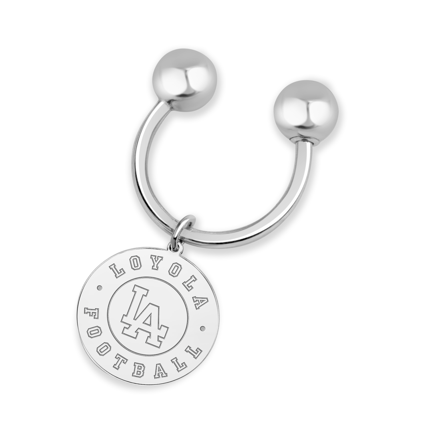 Loyola Academy Football Disc Key Chain