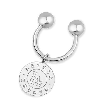 Loyola Academy Soccer Disc Key Chain