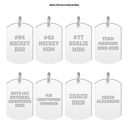 Saints Hockey Club Tag Key Chain