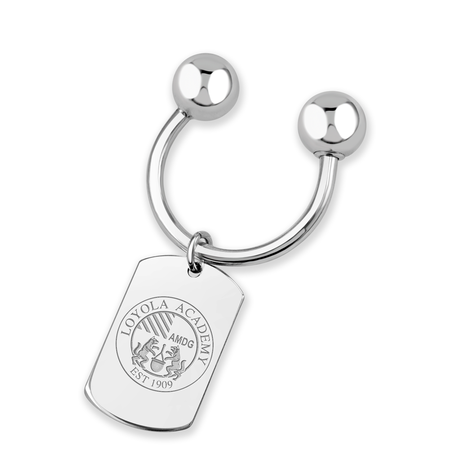 Loyola Academy Seal Tag Key Chain