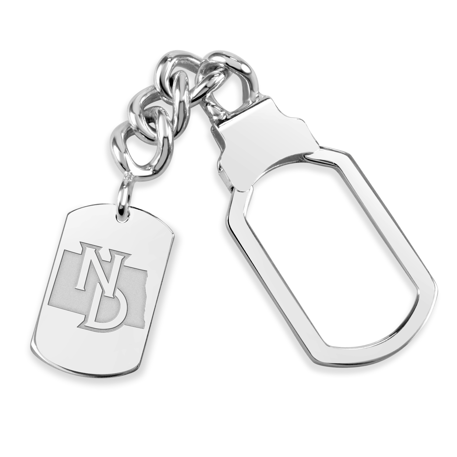 North Dakota Tag Tension Key Chain
