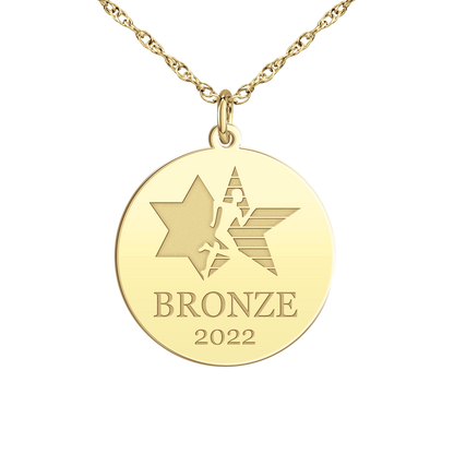 Maccabi BRONZE Medal Disc